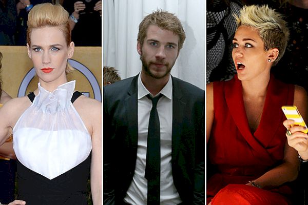 Heeft Liam Hemsworth Miley Cyrus bedrogen met January Jones tijdens de Oscars van 2013?!